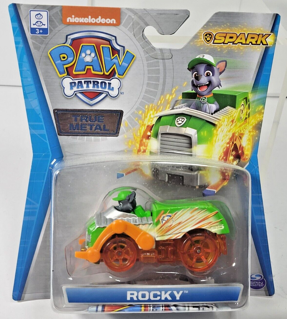 Paw Patrol Spark Rocky True Metal New Nickelodeon Diecast Vehicle Truck Green